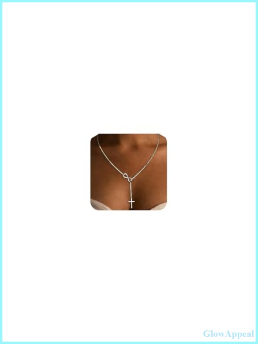 14K Gold Plated Brass Cross Necklace Cubic Zirconia Pendant